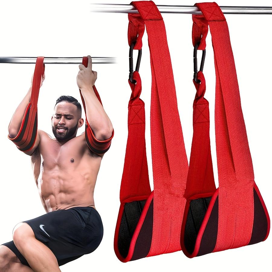 Fitness Abdominal Belt for Pull-Up Bars and Core Strength Training Thick Padded Arm Straps Suitable for Ab Swing with 2 Rust-Resistant Carabiners