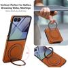 For Magsafe Charging Case for Samsung Galaxy Z Flip 7 6 Flip 5 Flip 4 3 Magnetic Rotating Bracket Cover Tempered Glass Film