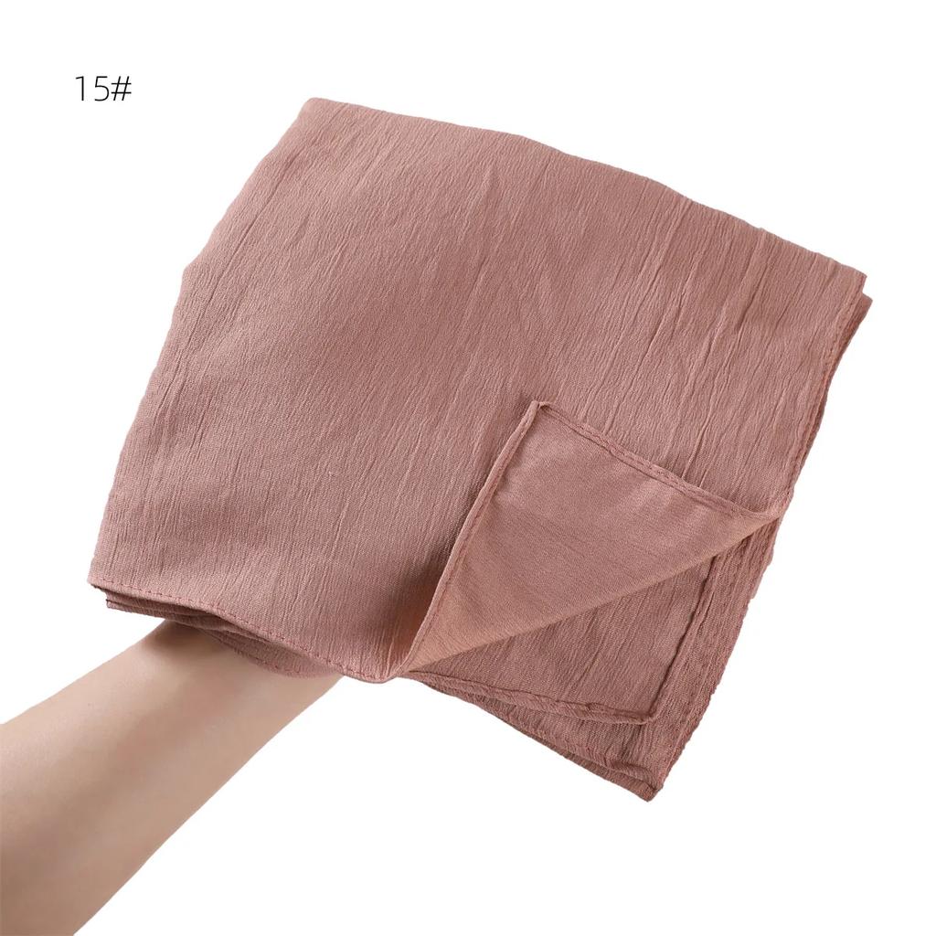Women Premium Jersey Headbands Solid Clinket Hijab Scarfs Lady Muslim Hijab Head Wrap Scarves Fashion Long Scarf Shawls