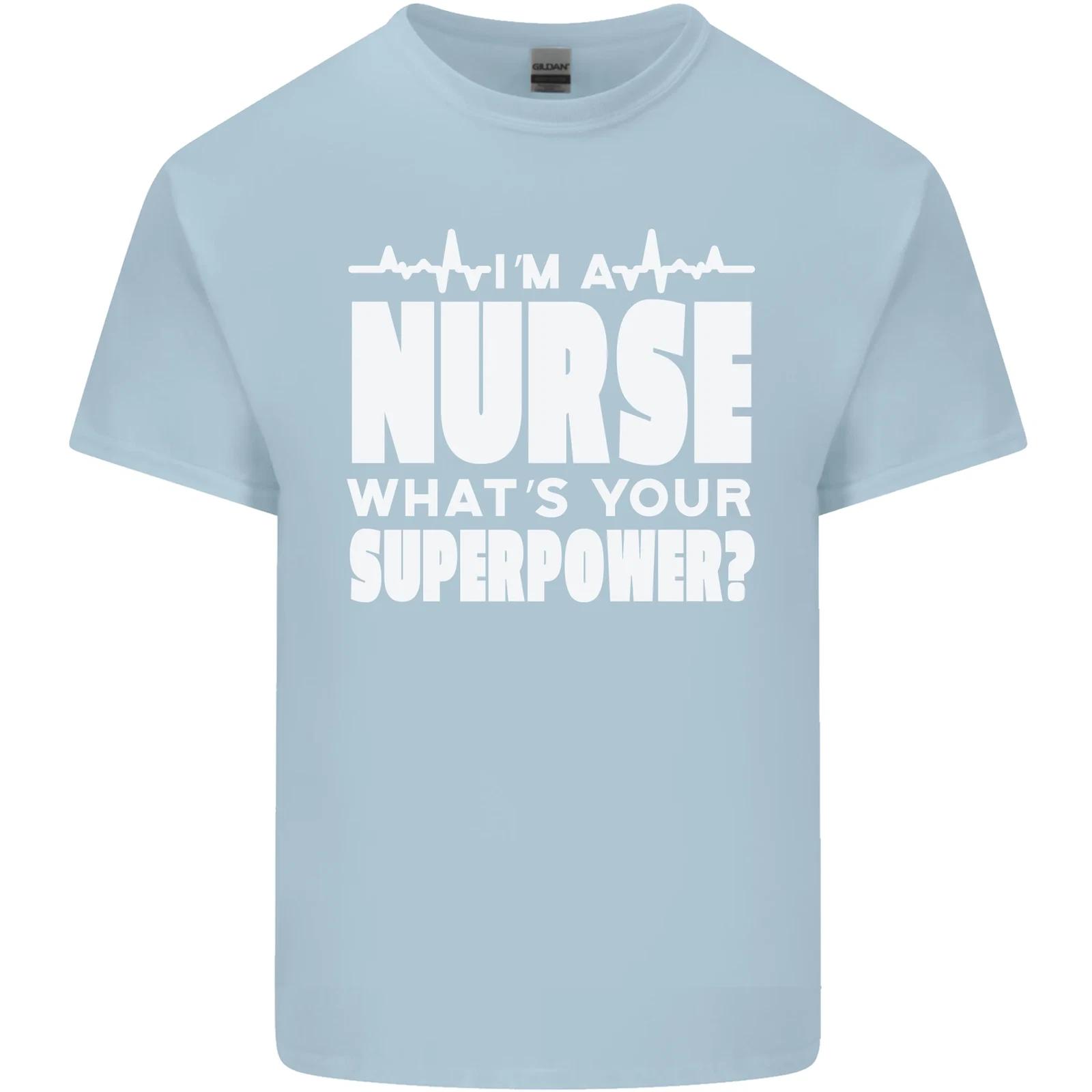 I m a Nurse Whats Your Superpower Nursing Funny Kids T-Shirt Childrens S
