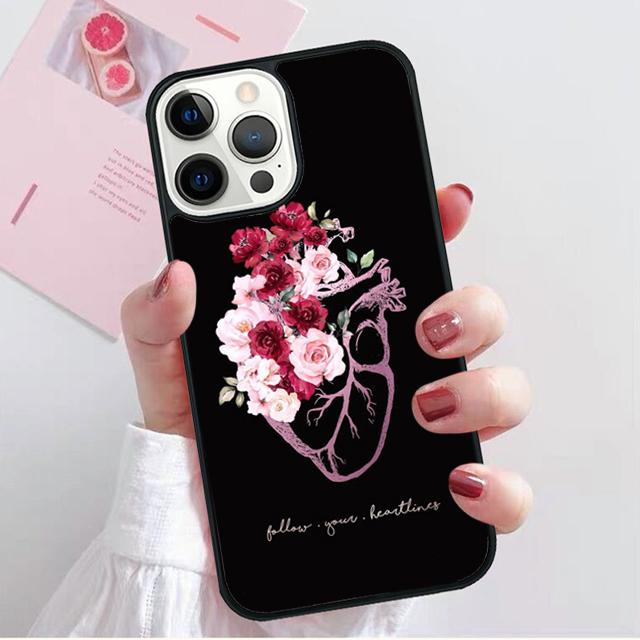 Menschliches Herz Anatomie Handyhülle Rückseite für iPhone 17 Air 16 15 14 13 11 12 Pro Max Plus Hülle Coque