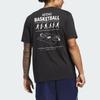 Adidas Casual Breathable Round Neck Sports Basketball Running Short Sleeve T-Shirt Men T-Shirt Black JI7098