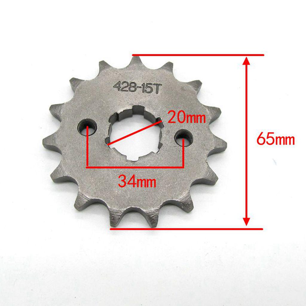 428 Chain 14-tooth 17mm Engine Sprocket for 50cc 70cc 90cc 110cc 125cc ATV Dirt Bike Go Kart Pit Bike 4 Wheeler Quad Bikes
