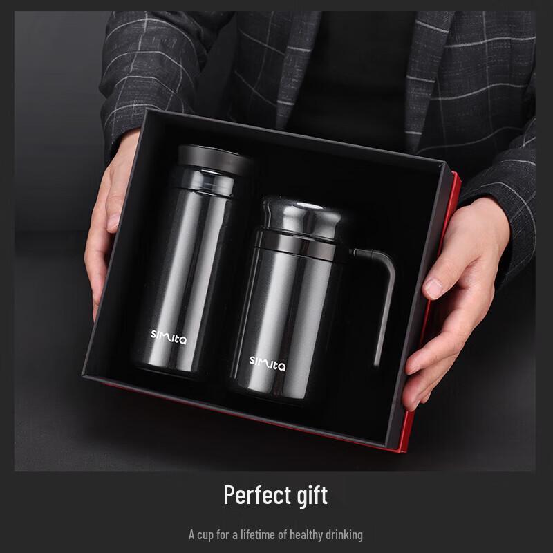 Simita 316 Stainless Steel Business Vacuum Flask Gift Set