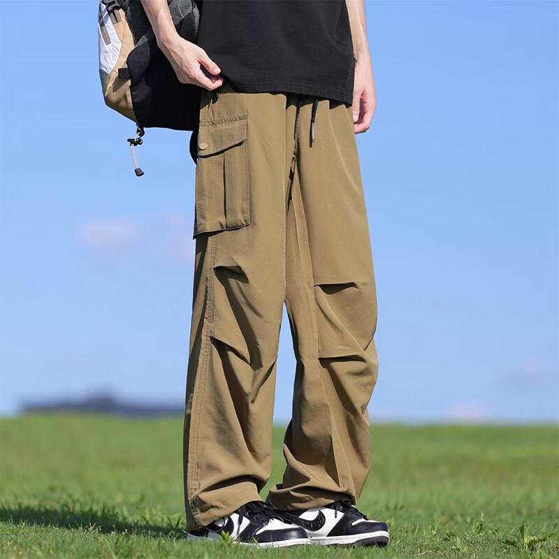 

VUUG Men s American Trendy Solid Color Casual Cargo Pants XL