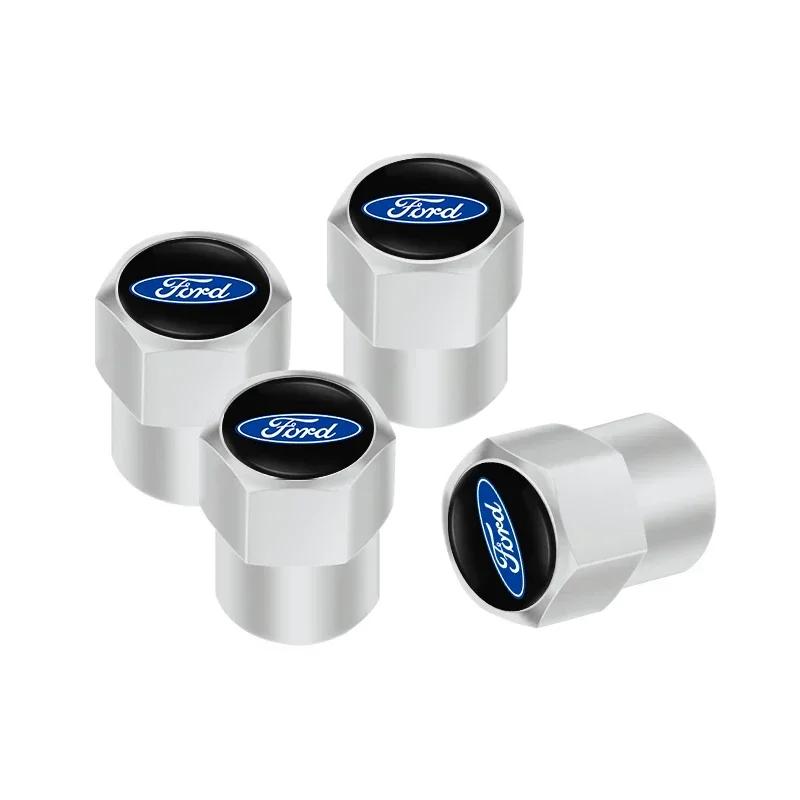 

Car Sticker Ford New 2025 Hot 4Pcs Car Styling Aluminum Emblem Wheel Tire Valve Stem Air Caps For Ford Focus 2 3 Mondeo Kuga Fie