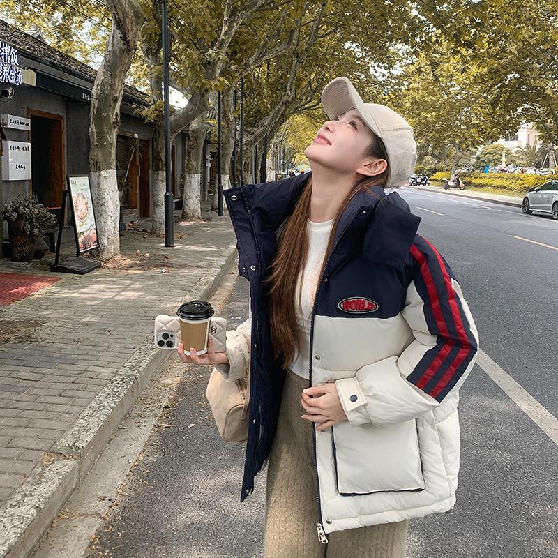 Winter new down cotton-padded clothes women's loose casual cotton-padded clothes college style students thickened cotton-padded jackets tide
