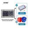 EIOMR France Touch Sensor Switch with Socket Crystal Glass Panel 110~250V 16A Wall Socket with Light Switch Home Improvement