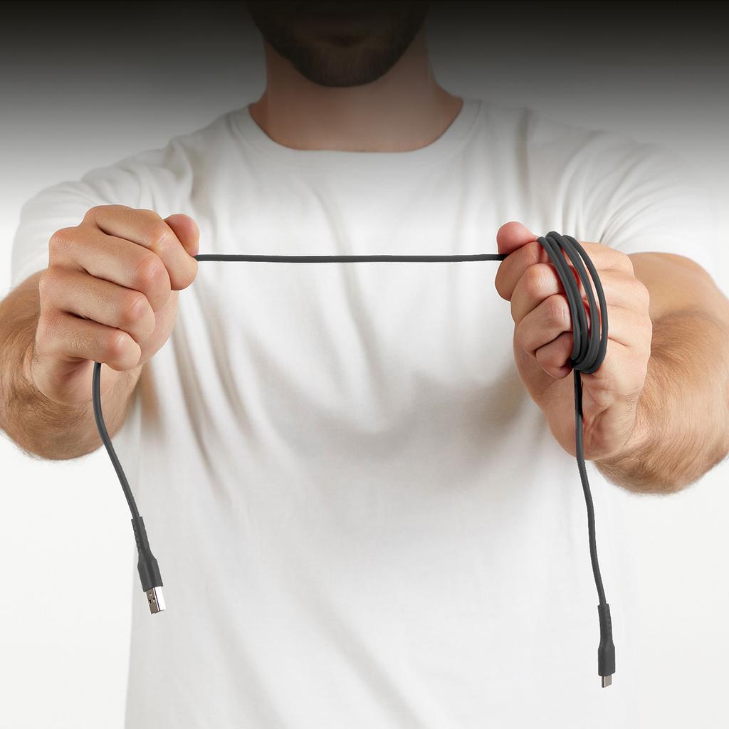 Cabo USB-A para USB-C 1,5 m - preto