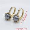 Elegant All-Season Artificial Pearl Dangle Earrings Inlaid Rhinestones Timeless Luxury Design for Daily and Special Occasions