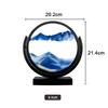 Rotatable 3D Sandscape Moving Sand Art Picture Round Glass Deep Sea Hourglass Quicksand Flowing Sand Painting Home Decor Gifts