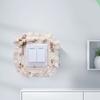 3Pcs/Pack Lace Living Room Wall Protection Cover Bedroom Light Switch Covers Household Polyester Fibre Paste Cloth Decor