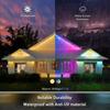 RGB Eaves Lights Bluetooth Permanent Outdoor Lighting Lights Music Sync Timer IP67 Waterproof String Party Home Holiday Decor