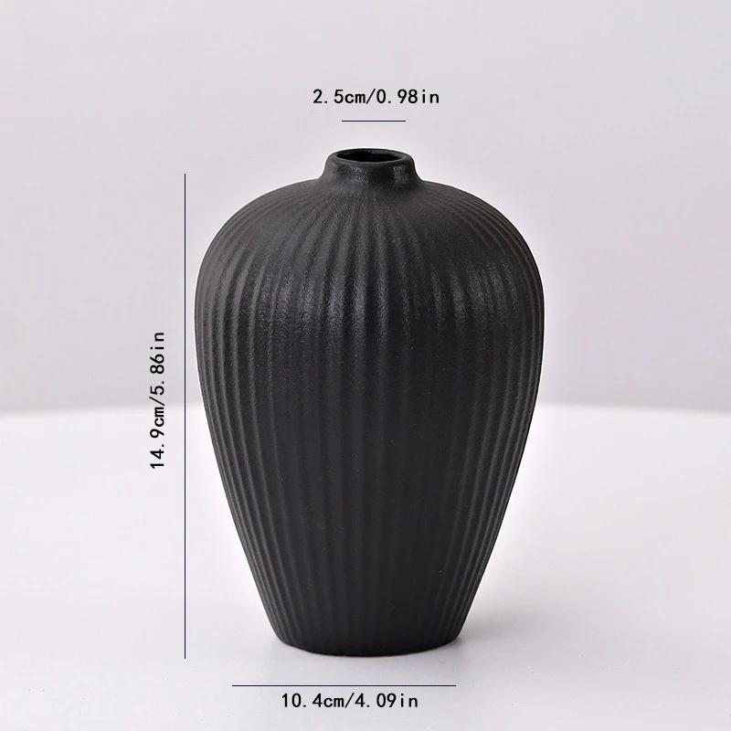 

1 шт., скандинавская декоративная ваза, керамическая ваза для цветов, горшок, домашний декор, гостиная, рабочий стол, свадебная композиция, украшение для дома