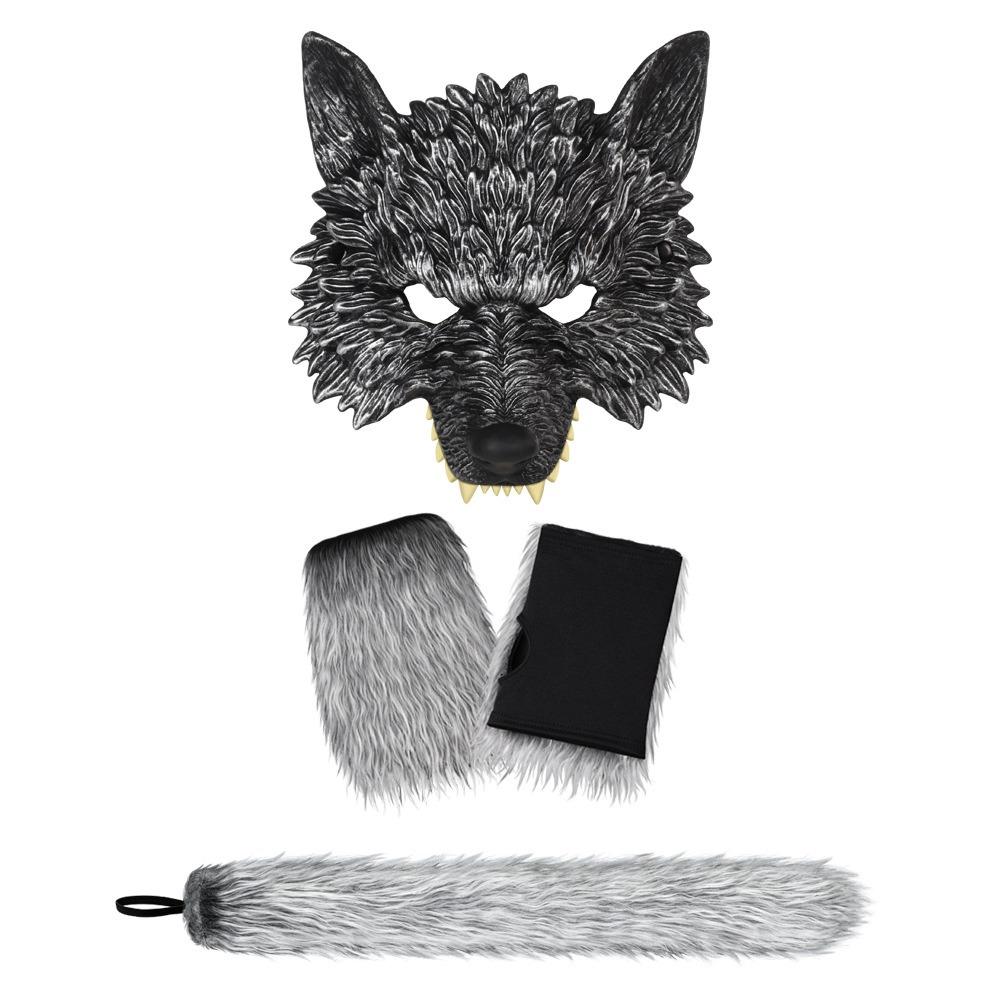 Halloween Cosplay Wolf Costume Set Novelty Masquerade Costume Props