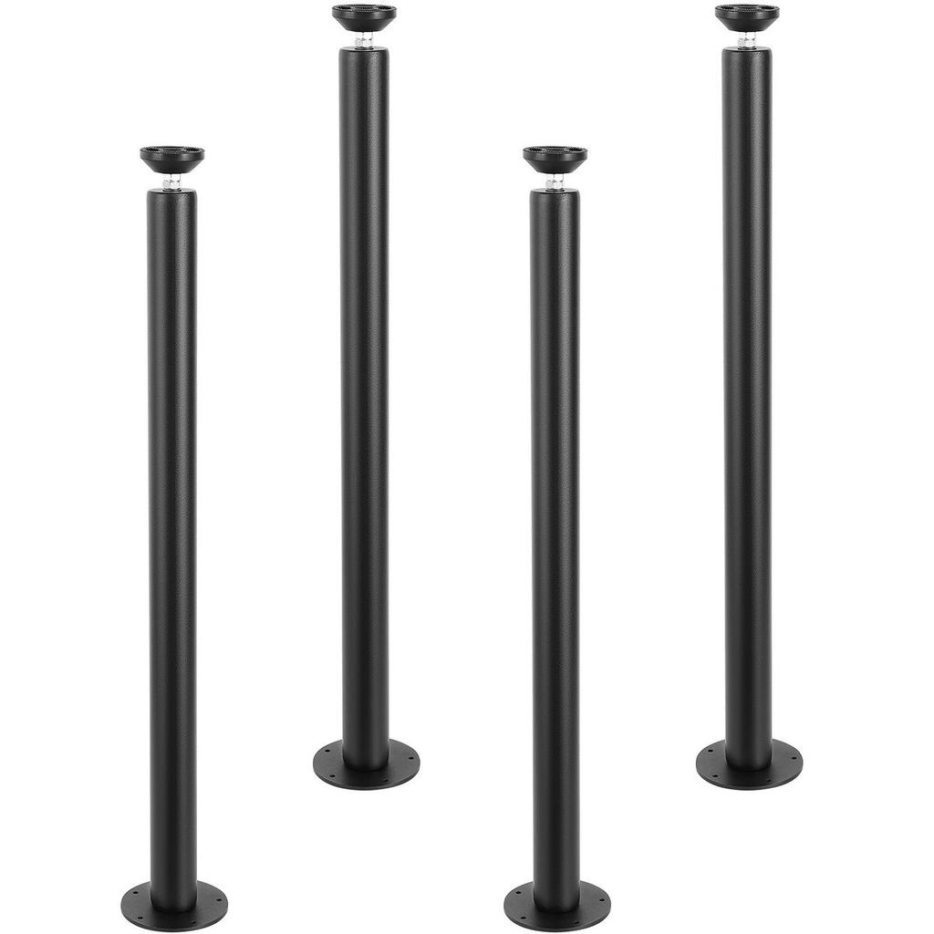 762MM Adjustable Desk Legs, Reinforced Steel Office Table Furniture Legs Set of 4 for DIY, 544.3KG Load Capacity Heavy Duty Desk Legs, Quick