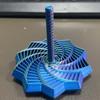 1PCS 3D Printed Decagonal Fingertip Decompression Soothing Toy with Handle To Expand Sensory Decompression Star-shaped Novelty Gyro