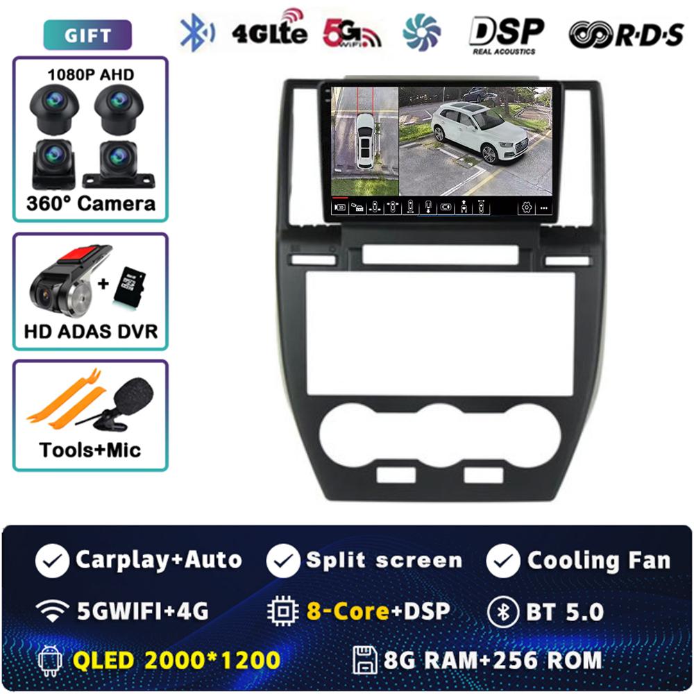 Android 14 Carplay Car Radio For Land Rover Freelander 2 2007 - 2012 Multimedia Video Player Navigation GPS Stereo 2Din WIFI+4G