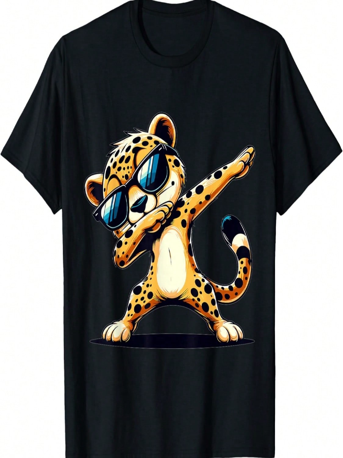 Sunglasses Cheetah Animal T-Shirt S разноцветный