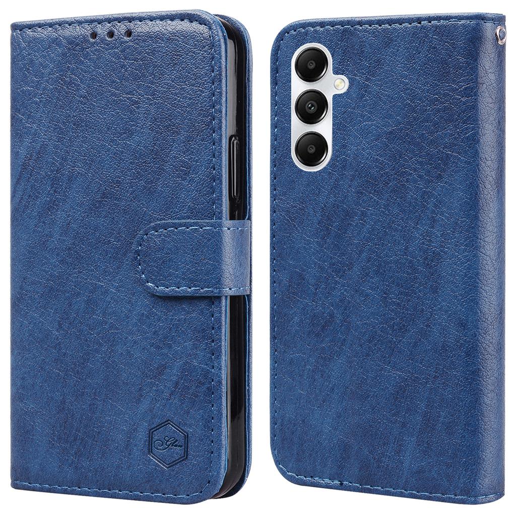 Für Samsung Galaxy A35 5G Handyhülle PU-Leder+TPU Sturzsichere Brieftaschenhülle