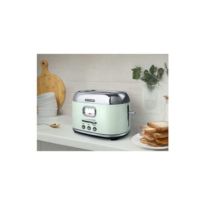 Muse Prăjitor de pâine 2 felii 950w inox - MS-120AG