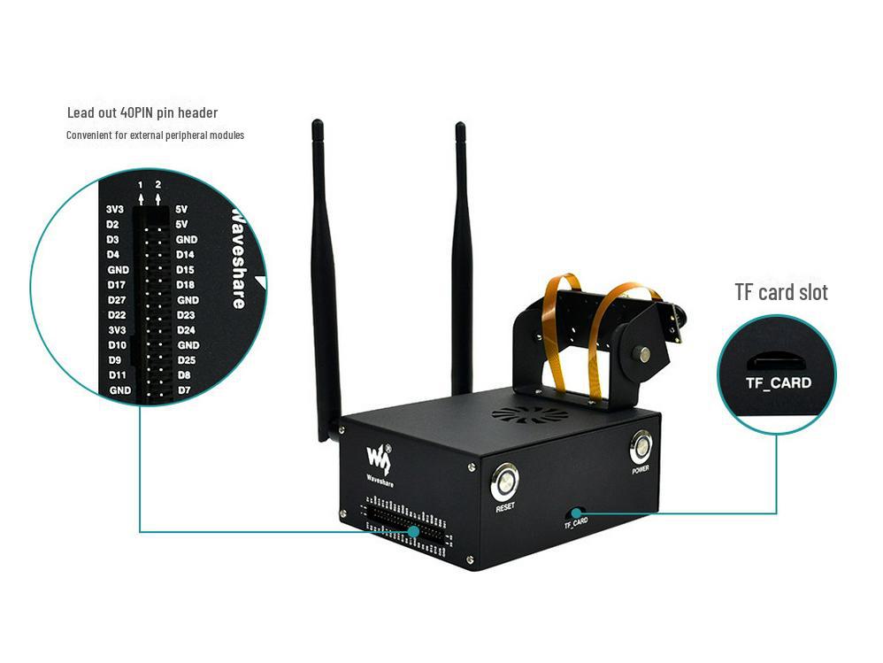 Jetson Nano 4GB Metallgehäuse mit Kamerahalterung