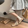 Boken Shoes Women's 2025 Autumn New Soft-soled Suede One-pedal Loafers Beaded Tassel Fashion Versatile Single Shoes