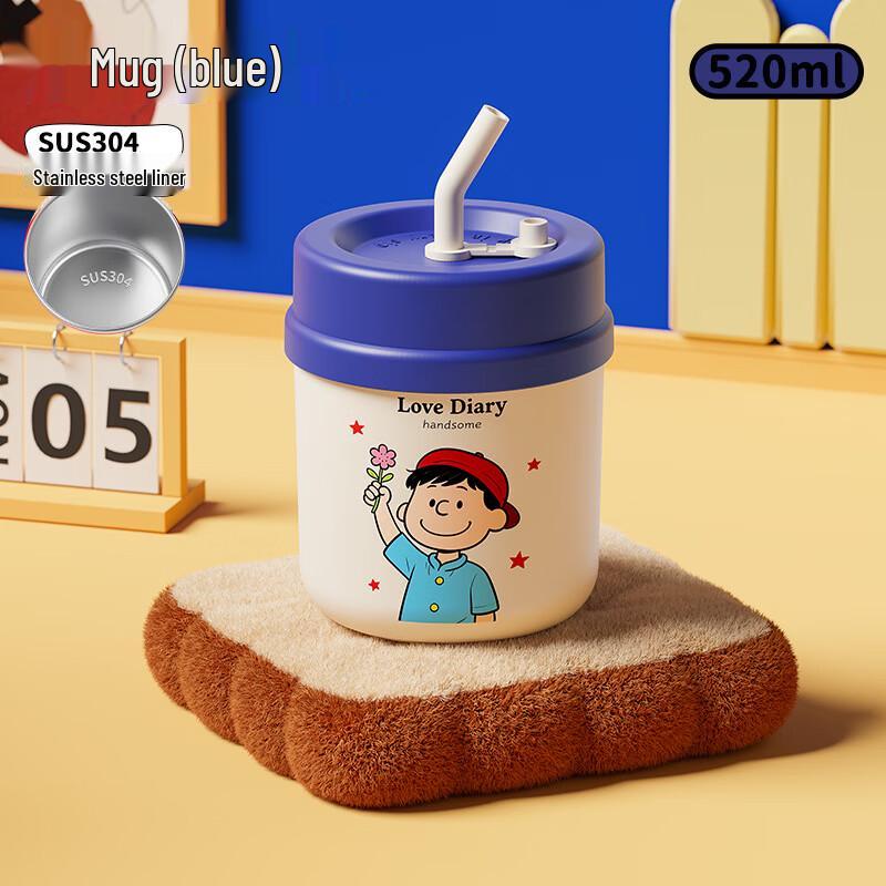 OLOEY Cartoon Insulated Stainless Steel Mug