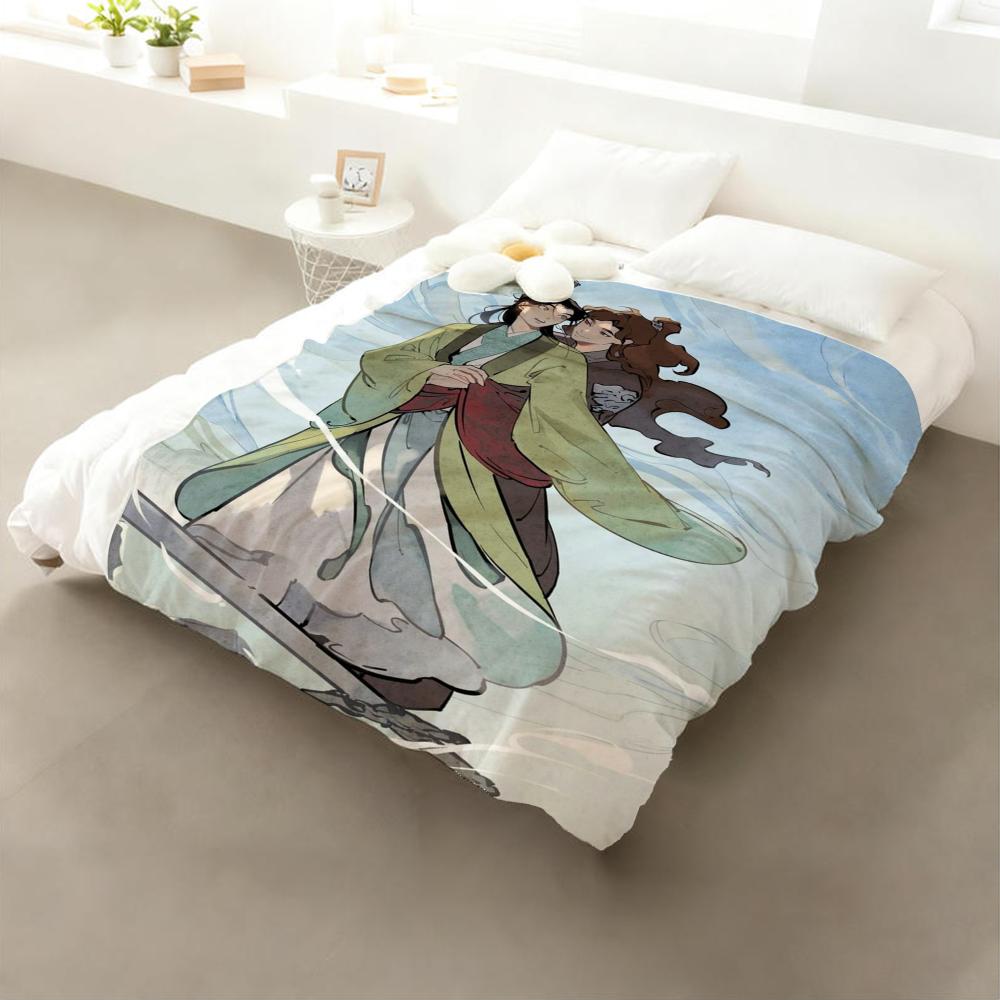 

Anime The Scum Self-Saving System Throw Flannel Throw Blanket: Soft Kid-Friendly Warm Anti-Static All Season Washable Couch 75x90cm