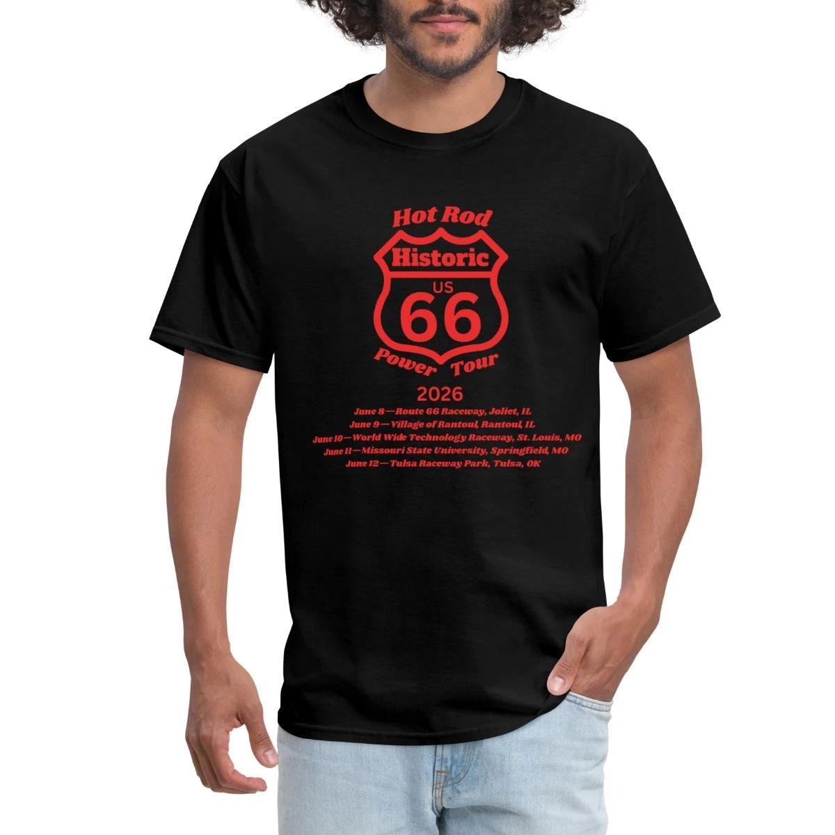 Hot Rod Power Tour 2026 | US Car Show | Historic Route 66 Men s T-Shirt Unisex T-Shirt M
