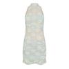 Off White Womens/Ladies Tulle High Collar Slip Dress