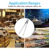 Stainless Steel Black Handle BBQ Grill Food Clip Anti-scald Barbecue Clamp Accessory Tongs Tool