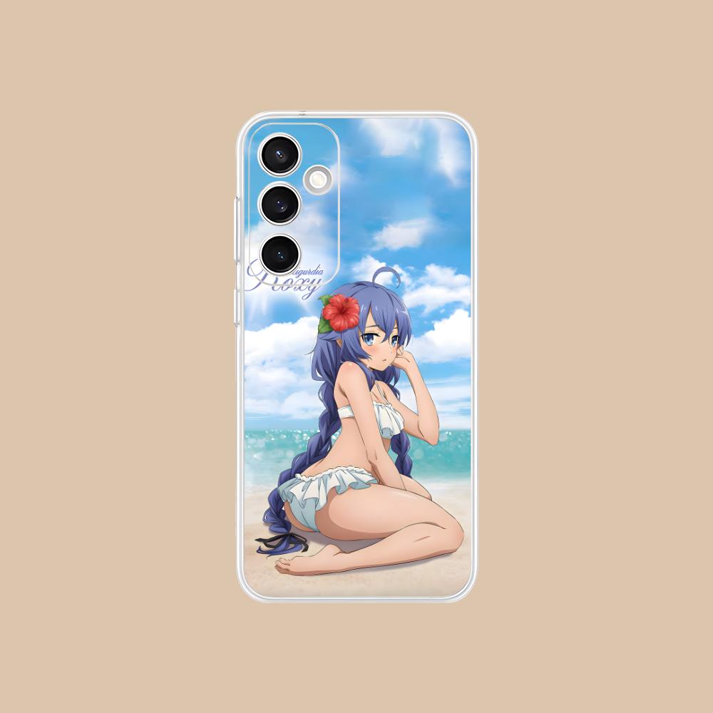 Mushoku Tensei Roxy Mobile Phone Case for Samsung Galaxy S25 S24 S23 S22 S21Plus FE Ultra Clear Colorful Cover Pretty Luxury