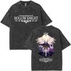 Summer Hot Sale 2026 Game Hollow Knight Washed T Shirt Men Women Vintage Top Hip Hop Streetwear Oversized Tshirt Short Sleeve Casual Clothing