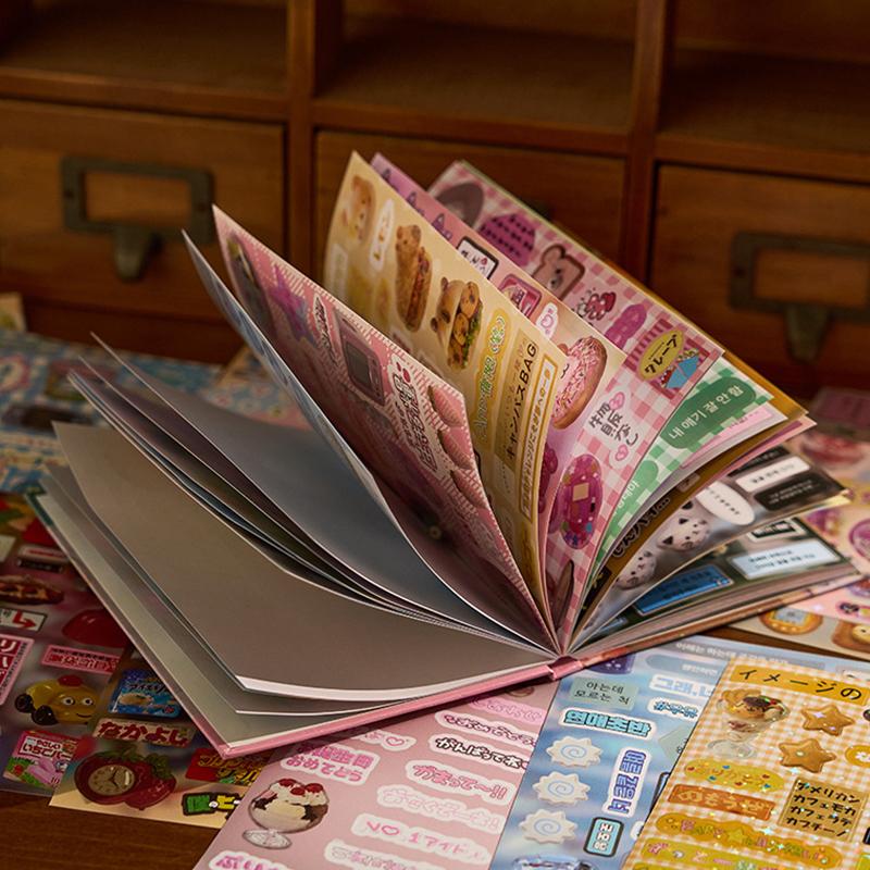 1300 Pcs Stickers Freeze-Frame Memories Series Cute Food Text Ancient Style Material Handbook Creative Diy Decorative Decals