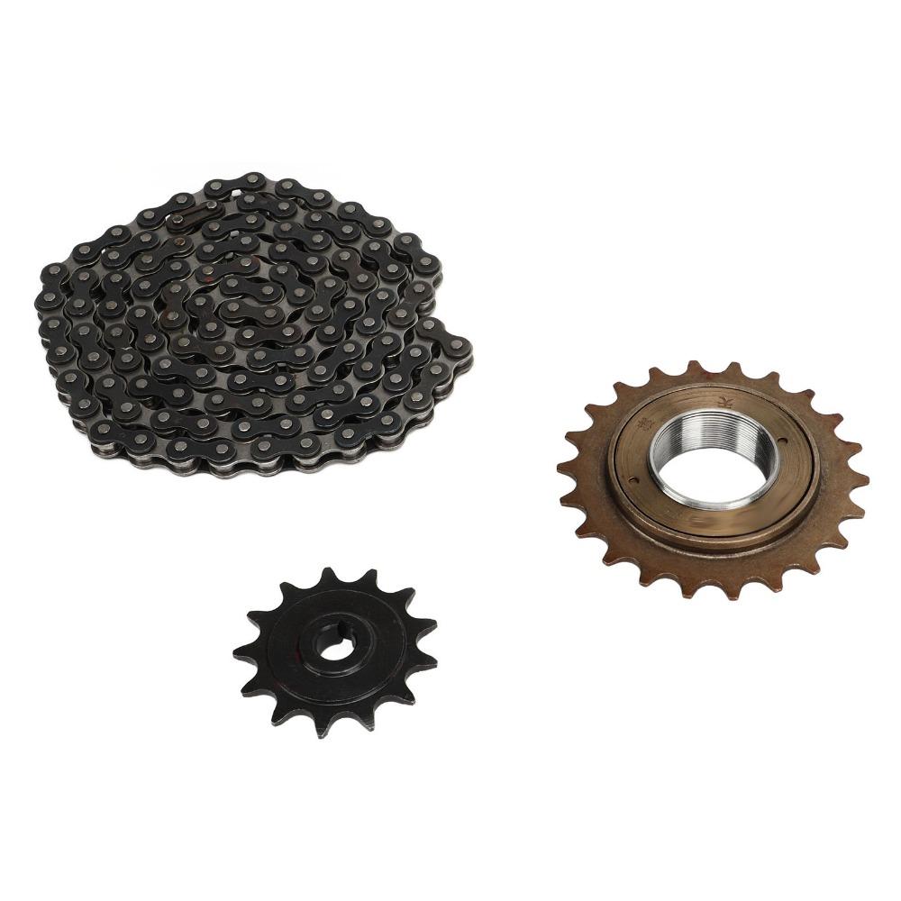 Easy Installation 410 Sprocket Set Steel Single Speed Bike Chain Kit  Chain Drive Repair