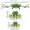 Decorative Green Frog Stickers, Vinyl Material, Suitable for Decorating Car Bodies, Trucks, Off-road Vehicles, Windows, Rear Windshield, Helmets,