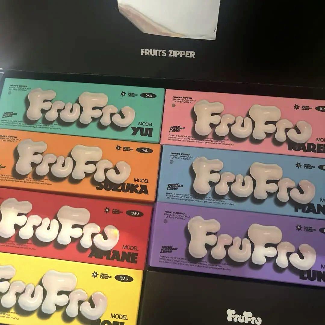 

[USED] FRUITSZIPPER frufru clear sticker set of 7