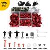 RED Complete Fairing Bolt Kit Body Screws Fit For Kawasaki Ninja ZX6R EX250 250R