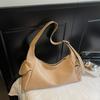 PU Solid Color Large Capacity Casual Tote 2026 New Versatile Temperament Bags Multifunctial Waterproof Durable Shoulder Bags