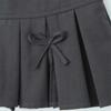 Summer Women Hot Sweet Short Skirt Vintage Low Waist Bow Tied Mini Skirts Chic Slim Pleated Skort