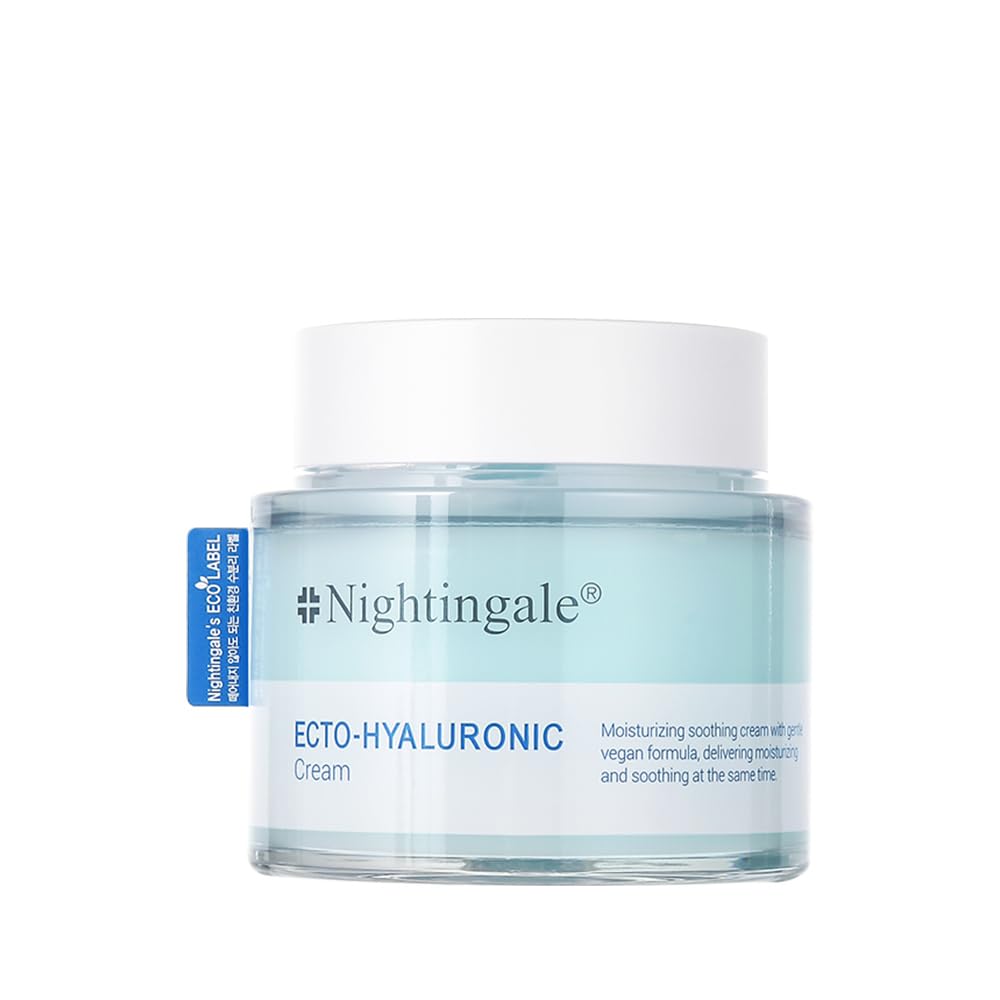 

Nightingale Ectohyaluronic Cream, Hyaluronic Acid, 42.3% Birch Juice, Ectoin, Moisturizing Face Moisturizer Gel Cream that hydrates and smooths dry