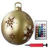 PVC Inflatable Christmas Ball Garden Decoration Ornaments Ball 60CM Xmas New Years Party Atmosphere Ball Yard Lawn Porch Decor