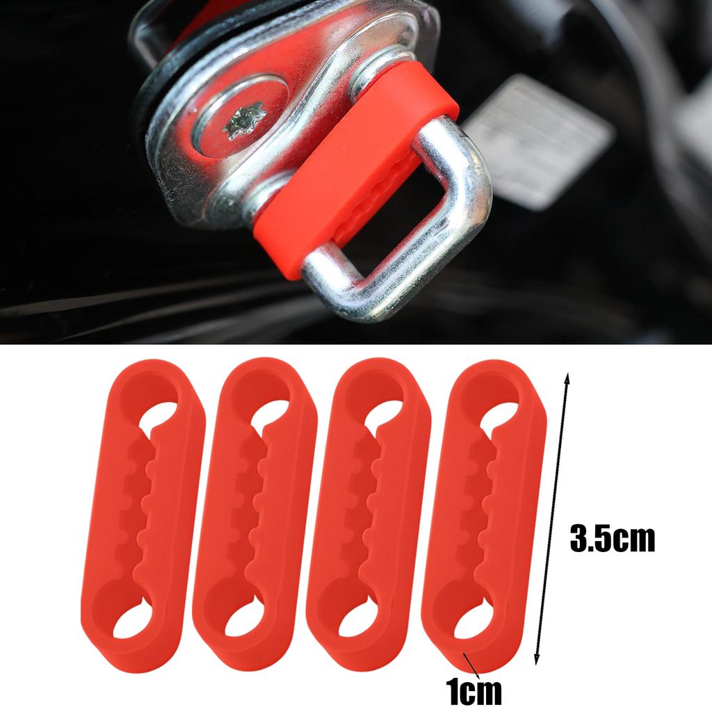 Car Door Lock Buffer Damper Silicone Cushion Auto Sound Deadening Mat Anti Shock Protection Pad Universal Lock Decor Accessories