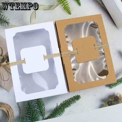 WTEMPO Clear Window DIY Foldable Paper Gifts Boxes Large Capacity Storage Boxes Festive Presents Packaging Boxes Ideal for Gifting Delicate Items