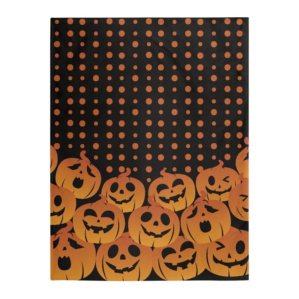 Halloween Rose Skull Head digitalprinted polyester Bedroom velvet flannel soft sofa cover blanket Fleece soft sofa cover
