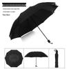 24-Rib Automatic Folding Umbrella: High-End, Large, UV Protection for All Weather