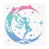 PET Hollow Out Drawing Painting Stencils, for DIY Scrapbook, Photo Album, Angel & Fairy, 300x300mm