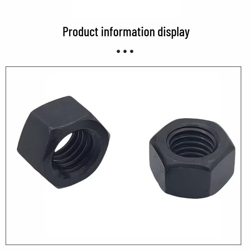 High-Strength Black Hex Nut