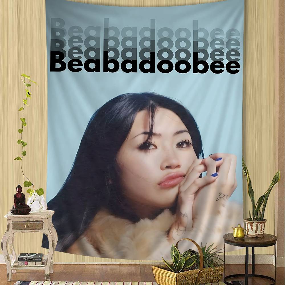 

Rock Singer BBeabadoobee Printed Large Wall Tapestry Hanging Tarot Hippie Wall Rugs Dorm Cheap Hippie Wall Hanging 74x94cm(29x37in)